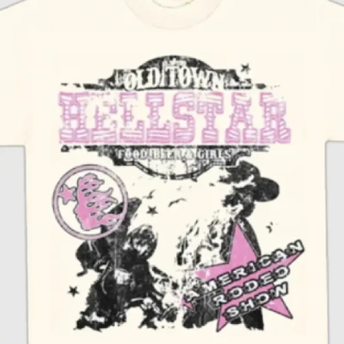 Hellstar-Amercian-Rodeo-Show-T-Shirt-Cream-1