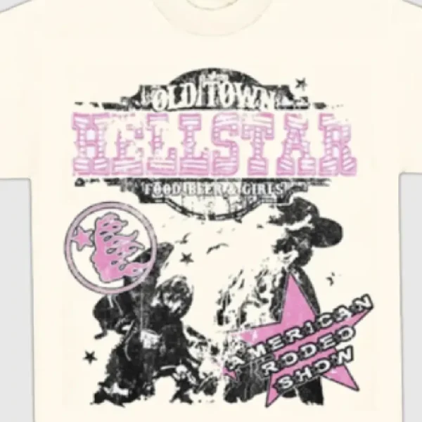 Hellstar-Amercian-Rodeo-Show-T-Shirt-Cream-1