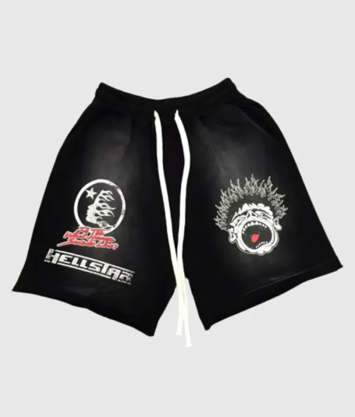 Hellstar-Studios-Records-Shorts-Black-1