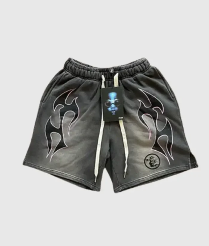 Hellstar-Studios-Records-Shorts-Grey-1-1